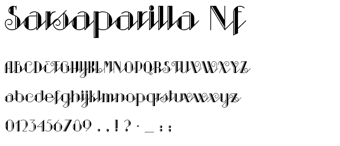 Sarsaparilla NF font